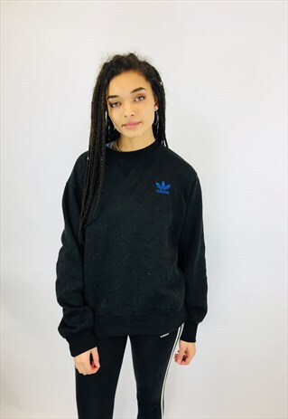 VINTAGE ADIDAS EMBROIDERED TREFOIL SWEATSHIRT