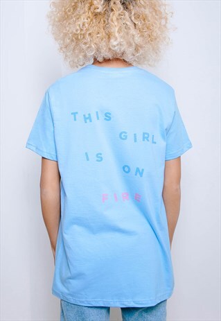THIS GIRL IS ON FIRE GRAPHIC T-SHIRT