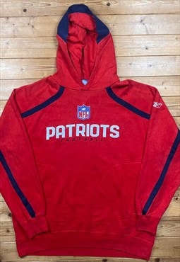 Vintage Y2K New England patriots red NFL hoodie XL 
