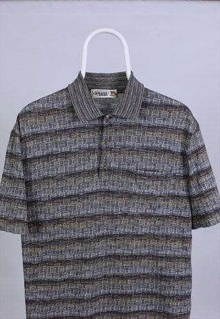 VINTAGE MISSONI SPORT POLO SHIRT RARE MULTI COLOR M L 