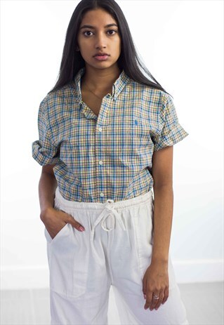 VINTAGE POLO RALPH LAUREN LOGO SHIRT XL 5.4