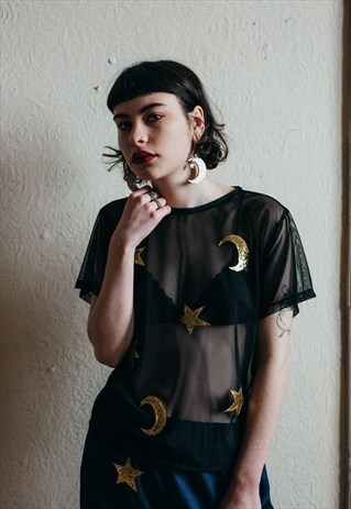 SHEER COSMIC TSHIRT