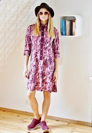 LIGHT PURPLE LONG SLEEVE DRESS