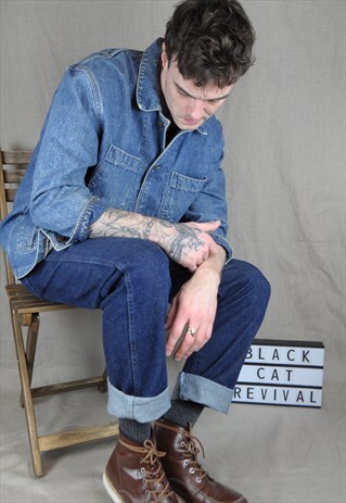 WRANGLER DARK WASH DENIM JEANS