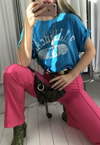 VINTAGE Y2K TURQUOISE NASHVILLE T-SHIRT