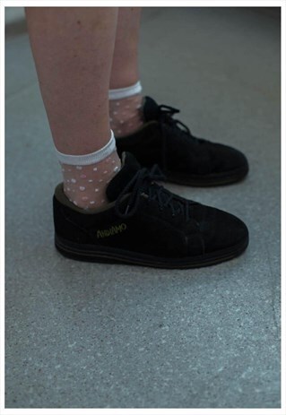 VINTAGE 90'S BLACK SUEDE SHOES