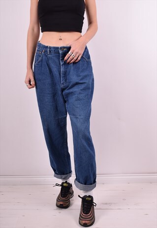 LEE WOMENS VINTAGE JEANS W30 L28 BLUE 90'S