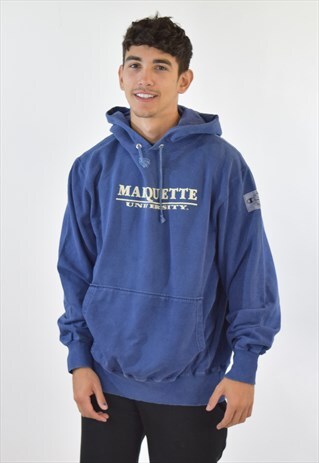 VINTAGE 90S BLUE CHAMPION HOODIE