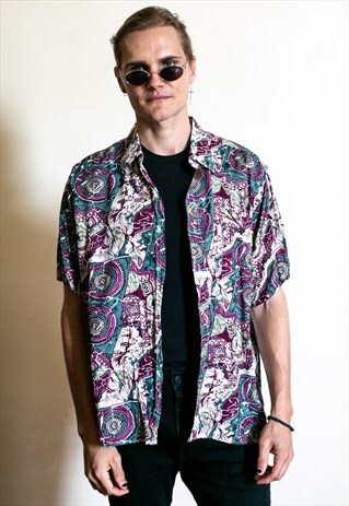 90S ABSTRACT PRINT SHIRT