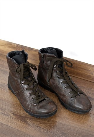PRADA LEATHER BOOTS