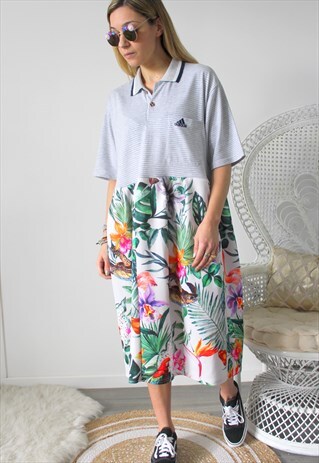 DRESS TEE-SHIRT PRINTED FABRIC