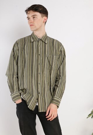 VINTAGE STRIPE CORD SHIRT Z657