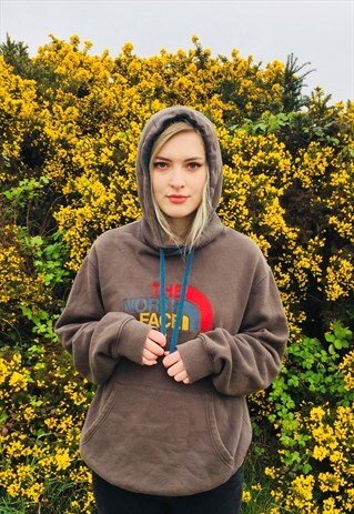 VINTAGE NORTH FACE EMBROIDERED HOODIE