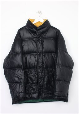 Vintage Tommy Hilfiger puffer jacket in black. Best fits XL