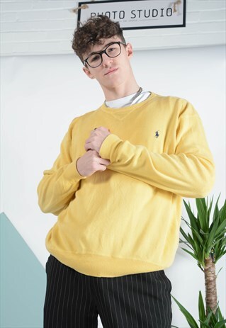 yellow ralph lauren jumper