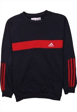 Adidas 90's Striped Sleeves Crew Neck Heavyweight Sweatshirt