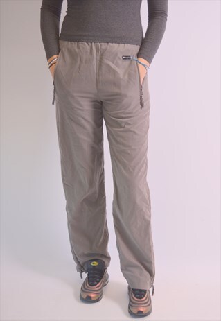 CHAMPION WOMENS VINTAGE TRACKSUIT TROUSERS MEDIUM GREY 90S