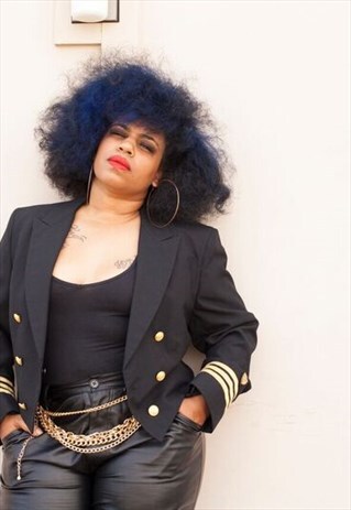 VINTAGE AUTHENTIC MILITARY NAVAL BLAZER JACKET