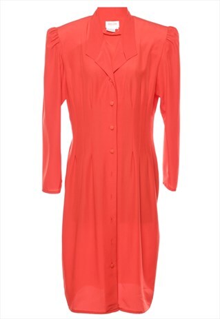 BEYOND RETRO VINTAGE BUTTON FRONT SHIRT DRESS - L
