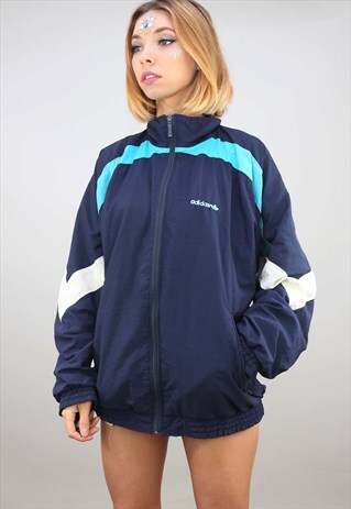 VINTAGE ADIDAS OVERSIZED FESTIVAL SHELL WINDBREAKER JACKET