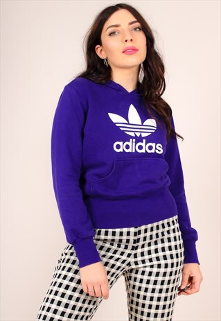 VINTAGE 90S PURPLE ADIDAS HOODIE