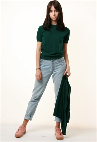 90S VINTAGE WOOL CROP TOP AND JUMPER SUIT NEW WITH TAGS 799