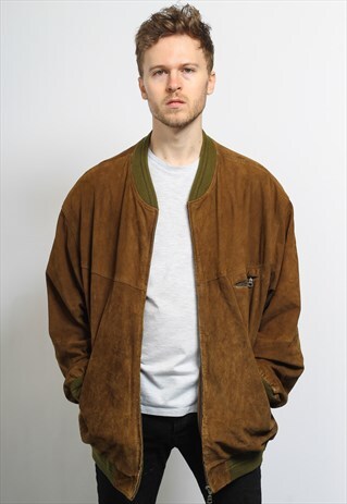 VINTAGE SUEDE BOMBER JACKET