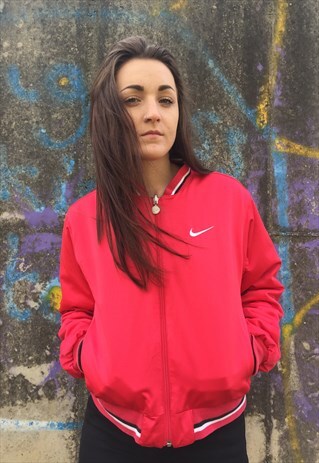 NIKE REVERSIBLE SILK BOMBER JACKET