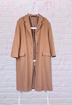 Vintage St Michael New Wool Coat Jacket Beige Women's UK20