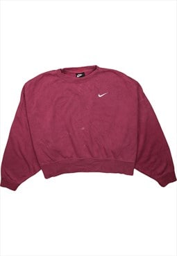 Vintage 90's Nike Sweatshirt Swoosh Crew Neck Purple Large