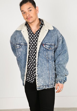 VINTAGE 80S LEVI'S WINTER SHEEPSKIN JACKET / R0179
