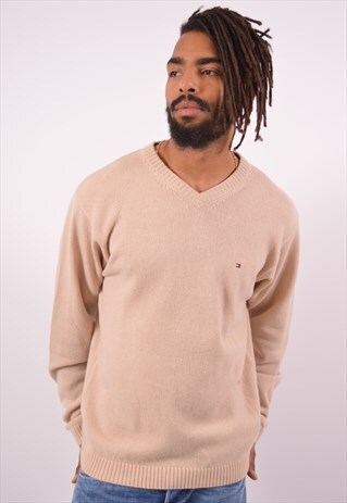 VINTAGE TOMMY HILFIGER JUMPER SWEATER BEIGE