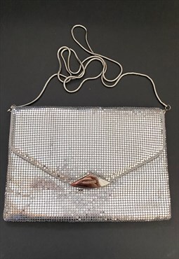 Vintage Ladies Bag Silver Chainmail Parfois Bag