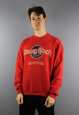 VINTAGE RUSSELL ATHLETIC DAWG ROCK CAFE AUGUSTA SWEATSHIRT I