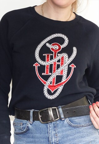 TOMMY HILFIGER NAUTICAL ANCHOR SWEATSHIRT