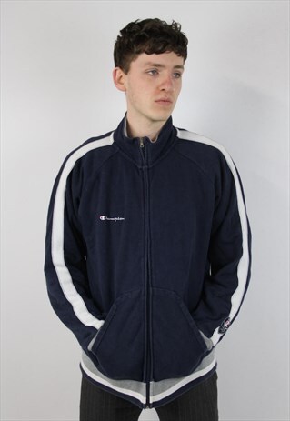 VINTAGE CHAMPION NAVY ZIP-UP JACKET