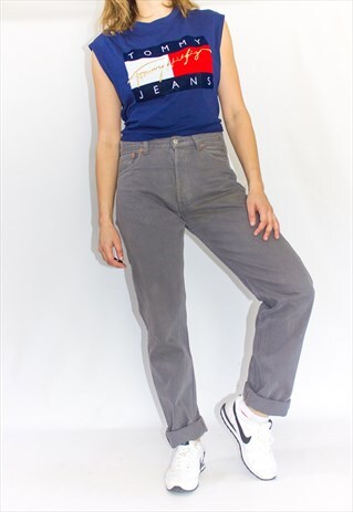 VINTAGE 501 GREY BOYFRIEND JEANS