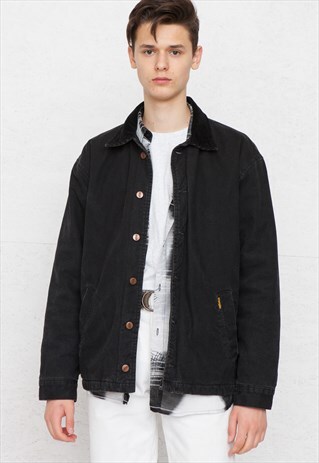 VINTAGE BLACK WRANGLER DENIM JACKET