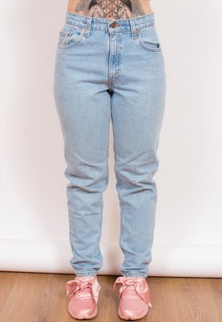 LEVI 550 LIGHT BLUE DENIM JEANS 27/31