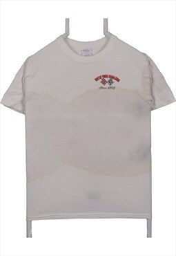 Vintage 90's Anvil T Shirt Back Print Short Sleeve Crewneck