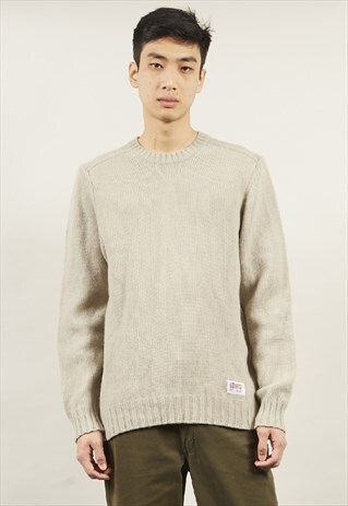 VINTAGE 90'S OVERSIZED LEVI'S GREY JUMPER