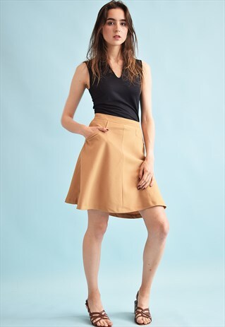 90'S GOES 70'S RETRO FESTIVAL A LINE MINI SKIRT