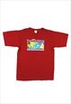 Vintage Princess Cruises - The Orient Route Red Map T-Shirt 