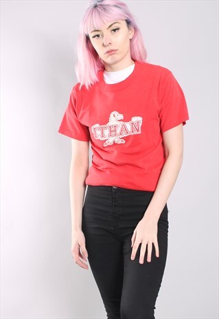 VINTAGE ITHAN USA PRINT GRAPHIC T-SHIRT
