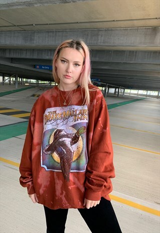 VINTAGE 80S DUCK OVERSIZED TIE DYE SWEATSHIRT