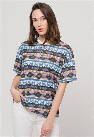 UNISEX ETHNIC T-SHIRT IN WHITE
