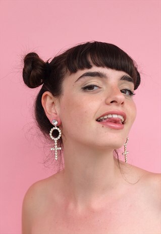 DIAMANTE WOMAN EARRINGS