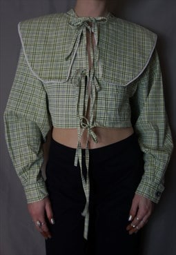 Chequered shirt with collar