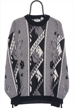 Vintage Fashion Police Monochrome Jumper Womens