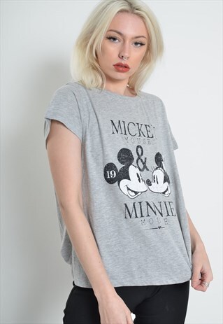 VINTAGE DISNEY MICKEY MOUSE T-SHIRT GREY